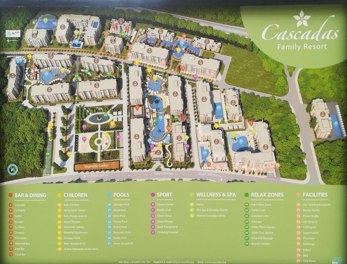 Cascadas Family Resort - Apartment Private Sunny Beach Ngoại thất bức ảnh
